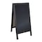Flash Furniture Black Wooden A-Frame Magnetic Chalkboard HGWA-CB-4824-BLK-GG - alternate 3